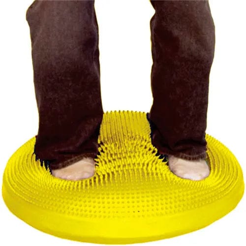 Centerline Dynamics Exercise & Fitness Inflatable Vestibular Seating/Standing Disc, 60 cm (24"), Yellow