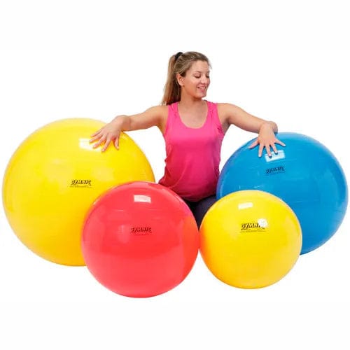 Centerline Dynamics Exercise & Fitness Molded Vinyl Inflatable Exercise Ball, 75 cm (30"), Red