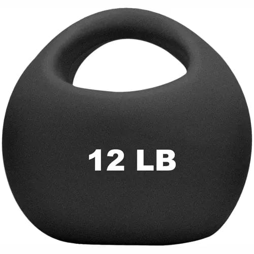 Centerline Dynamics Exercise & Fitness One-Handle Medicine Ball, 12 lb., 9" Diameter, Black