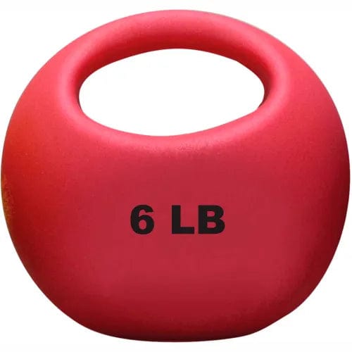 Centerline Dynamics Exercise & Fitness One-Handle Medicine Ball, 6 lb., 9" Diameter, Red