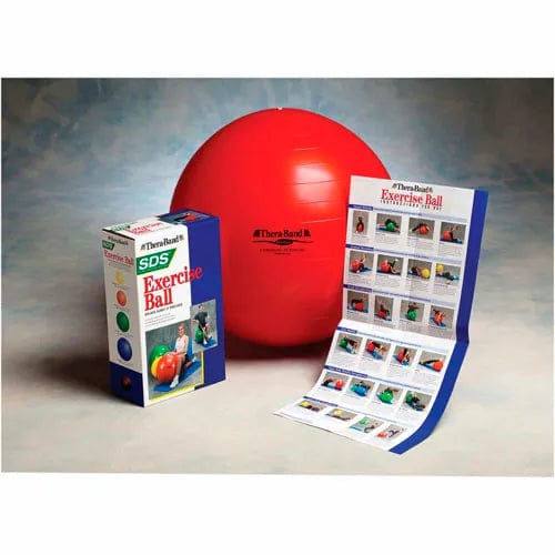 Centerline Dynamics Exercise & Fitness Pro Series Inflatable Exercise Ball, 55 cm (22"), Red