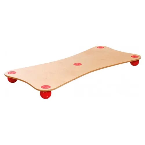 Centerline Dynamics Exercise & Fitness XXL Balance Board, Birch Wood with Red Balls