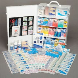 Centerline Dynamics First Aid Cabinet 4-Shelf Industrial First Aid Station