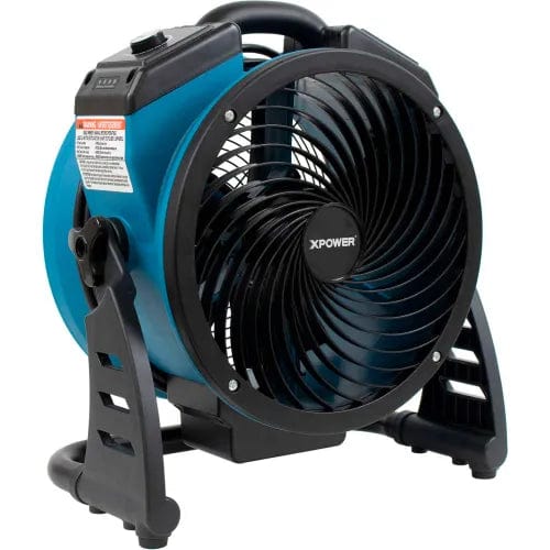 Centerline Dynamics Floor Machines & Vacuums 11" Var Speed Brushless DC Motor Recharge AC/DC Whole Room Air Circulator Utility Fan-1000CFM