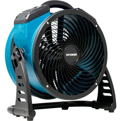 Centerline Dynamics Floor Machines & Vacuums 13" Brushless DC Motor Air Circulator Utility Fan w/Power Outlets, 1560 CFM, Var. Speed