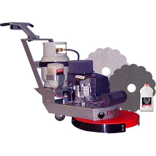 Centerline Dynamics Floor Machines & Vacuums 24" Titan 24 Propane Spray Cleaning & Polishing Machine, Gray/Red