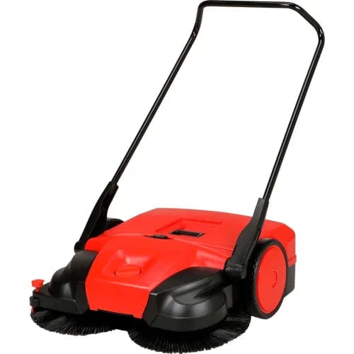 Centerline Dynamics Floor Machines & Vacuums 31" Battery Powered Triple Brush Push Power Sweeper, 13.2 Gallon Capacity