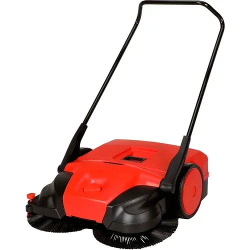 Centerline Dynamics Floor Machines & Vacuums 31" Deluxe Triple Brush Push Power Sweeper Turbo, 13.2 Gallon Capacity - BG477