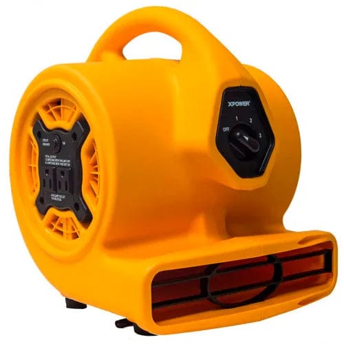 Clean Mighty Air Multi-Purpose Mini Mighty Air Mover With Built-in Power Outlet, 3 Spee ...