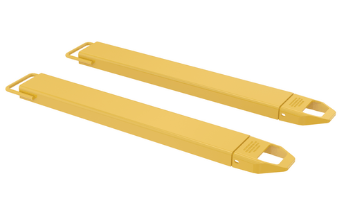 Centerline Dynamics Forklift Attachments Vestil Steel Fork Extensions 5 In. x 48 In. 4000 Lb. Capacity Yellow FE-5-48