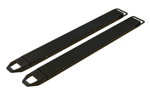 Centerline Dynamics Forklift Attachments Vestil Steel Fork Extensions 5 In. x 63 In. 4,000 Lb. Capacity Black FE-5-63-BK