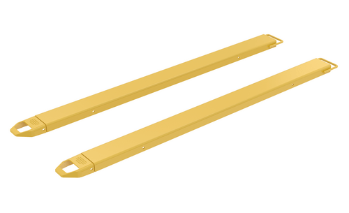 Centerline Dynamics Forklift Attachments Vestil Steel Fork Extensions 5 In. x 90 In. 4,000 Lb. Capacity Yellow FE-5-90