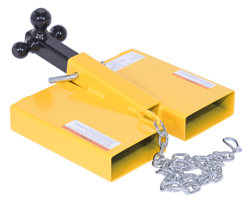 Centerline Dynamics Forklift Attachments Vestil Steel Fork Lift Hitch Attachment 20-15/16 In x 18-1/2 In x 9-3/16 In 1500 Lb. Capacity Yellow FTTM-2