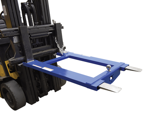 Centerline Dynamics Forklift Attachments Vestil Steel Fork Truck Hook Base 44 In. Length 4,000 Lb. Capacity Blue HOOK-BASE-44
