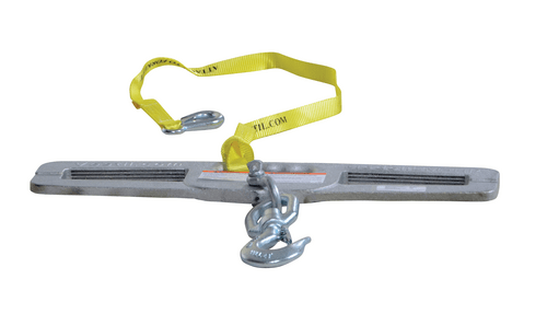 Centerline Dynamics Forklift Attachments Vestil Steel Fork Truck Hook Plate Swivel 4,000 Lb. Capacity Silver LM-HP4-S