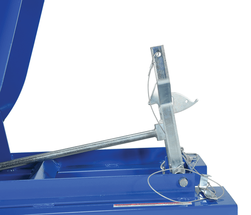 Centerline Dynamics Forklift Attachments Vestil Steel Heavy Duty Self Dumping Hopper 1/2 Cubic Yard 6000 Lb. Capacity Blue D-50-HD
