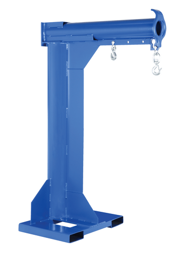 Centerline Dynamics Forklift Attachments Vestil Steel High Rise Non Telescoping Boom 24 In. Fork Pocket Center 6,000 Lb. Capacity Blue LM-HRNT-6-24
