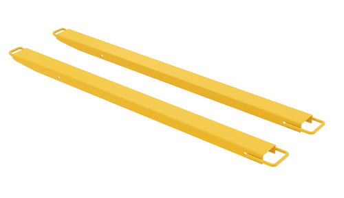 Centerline Dynamics Forklift Attachments Vestil Steel High Strength Fork Extensions 4 In. x 72 In. 4,000 Lb. Capacity Yellow FE-HS-4-72
