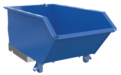 Centerline Dynamics Forklift Attachments Vestil Steel High Strength Low Profile Hopper 1/3 Cubic Yard 6000 Lb. Capacity Blue H-33-HS