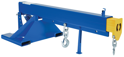 Centerline Dynamics Forklift Attachments Vestil Steel Orbit Telescoping Lift Boom 30 In. Fork Pocket Center 8,000 Lb. Capacity Blue LM-OBT-8-30