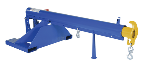 Centerline Dynamics Forklift Attachments Vestil Steel Orbit Telescoping Lift Boom 36 In. Fork Pocket Center 4,000 Lb. Capacity Blue LM-OBT-4-36