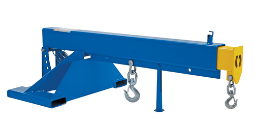 Centerline Dynamics Forklift Attachments Vestil Steel Orbit Telescoping Lift Boom 36 In. Fork Pocket Center 8,000 Lb. Capacity Blue LM-OBT-8-36