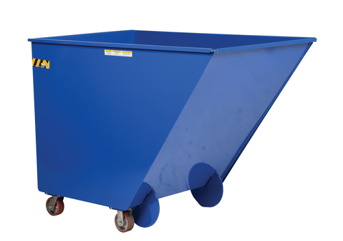 Centerline Dynamics Forklift Attachments Vestil Steel Portable Dump Truck 1-1/2 Cubic Yard 40 Cubic Yard 2,000 Lb. Capacity Blue SPTT-15