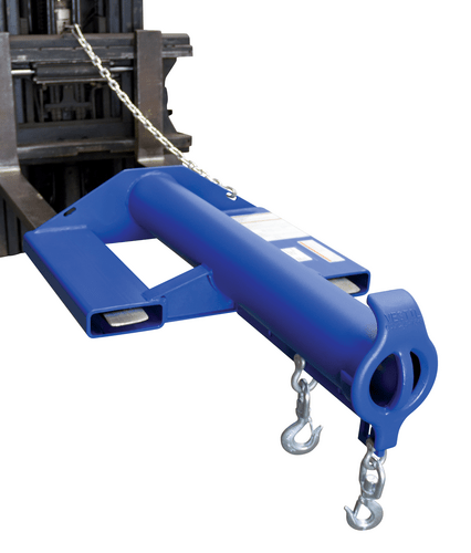 Centerline Dynamics Forklift Attachments Vestil Steel Shorty Non Telescoping Lift Boom 24 In. Fork Pocket Center 6,000 Lb. Capacity Blue LMS-EBNT-40-6