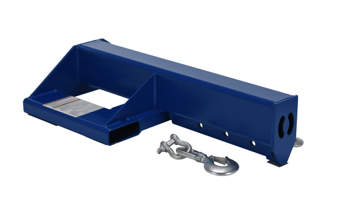 Centerline Dynamics Forklift Attachments Vestil Steel Shorty Non Telescoping Lift Boom 24 In. Fork Pocket Center 8,000 Lb. Capacity Blue LMS-EBNT-40-8