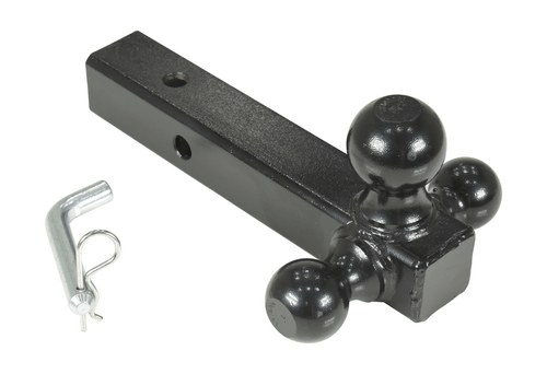 Centerline Dynamics Forklift Attachments Vestil Steel Three Ball Tow Hitch 7,500 Lb. Capacity Black HITCH-3B