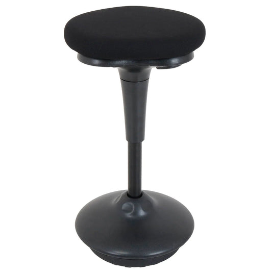 Centerline Dynamics Furniture & Decor Active Seating Stool - Fabric - 25"H - 33"H - Black