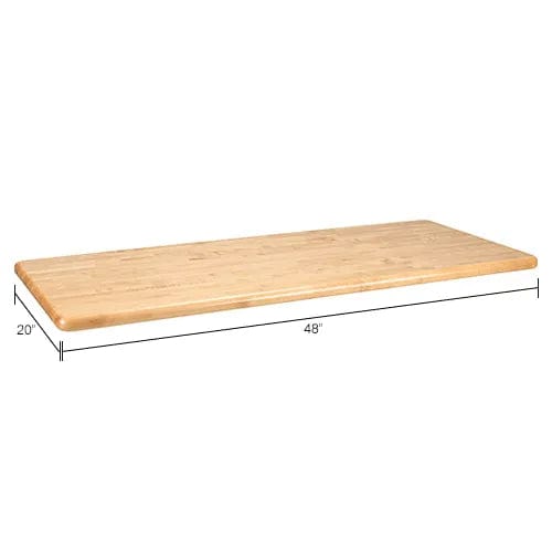 Centerline Dynamics Furniture & Decor ADA Locker Room Bench Top, Hardwood, 48"W x 20"D x 1-1/4"Thick