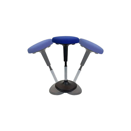 Centerline Dynamics Furniture & Decor Adjustable Height Wobble Stool Swivel Chair - Blue