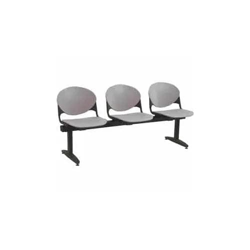 Centerline Dynamics Furniture & Decor Beam Seating - 3 Cool Gray Seats