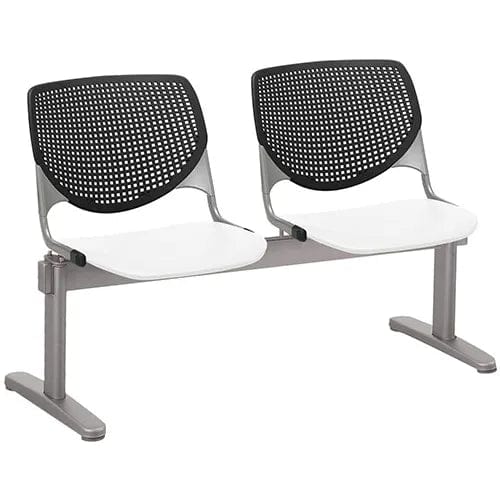 Centerline Dynamics Furniture & Decor Beam Seating Guest Chairs - 2 Seater - Black/White