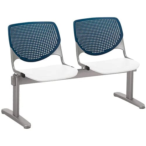 Centerline Dynamics Furniture & Decor Beam Seating Guest Chairs - 2 Seater - Navy/White