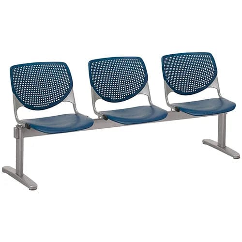 Centerline Dynamics Furniture & Decor Beam Seating Guest Chairs - 3 Seater - Navy