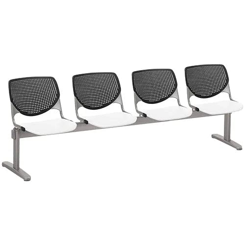 Centerline Dynamics Furniture & Decor Beam Seating Guest Chairs - 4 Seater - Black/White