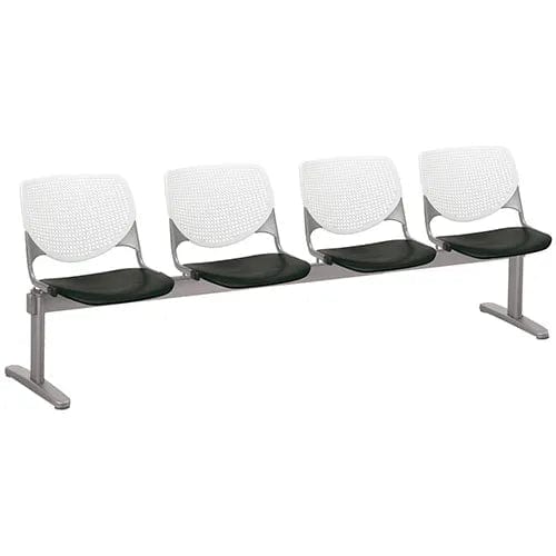 Centerline Dynamics Furniture & Decor Beam Seating Guest Chairs - 4 Seater - White/Black