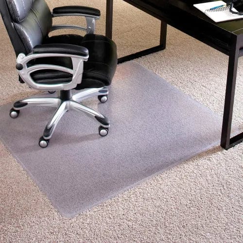 Centerline Dynamics Furniture & Decor Chair Mat for Carpet - 46"W x 6"L, 0.20" Thick - Beveled Edge