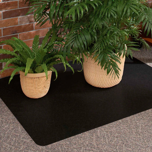 Centerline Dynamics Furniture & Decor Chair Mat for Carpet - Low Pile - 36" x 48" Rectangle - Black - Straight Edge