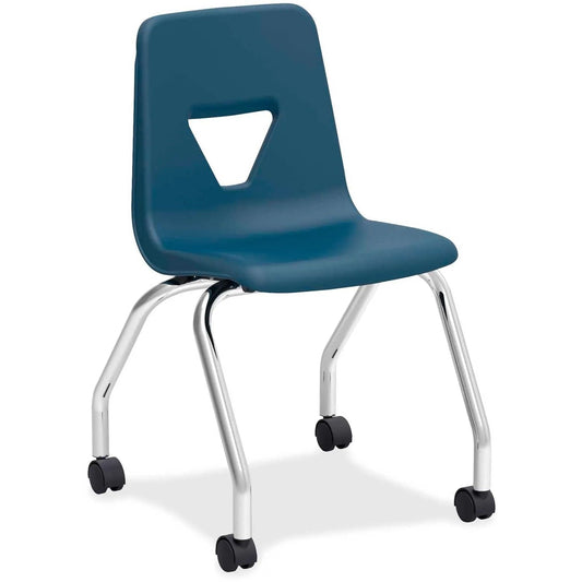 Centerline Dynamics Furniture & Decor Classroom Mobile Chair - Polypropylene - Navy - 2/PK