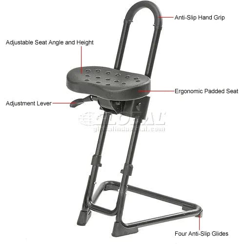 Centerline Dynamics Furniture & Decor Ergonomic Sit Stand Stool