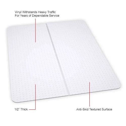 Centerline Dynamics Furniture & Decor Office Chair Mat for Hard Floor - 36"W x 48"L - Straight Edge