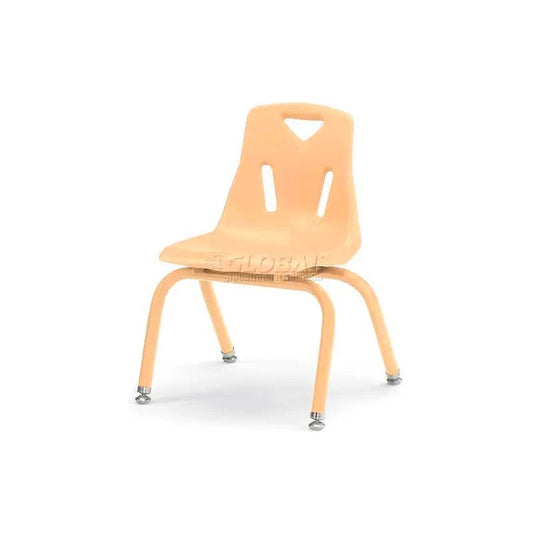 Centerline Dynamics Furniture & Decor Plastic Chair with Powder Coated Legs - 16" Ht - Camel