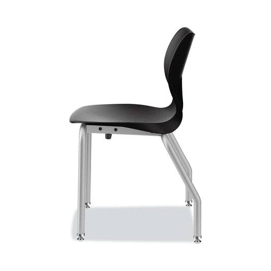 Centerline Dynamics Furniture & Decor SmartLink Four-Leg Chair, 19-1/2" x 19-5/8" x 31", Onyx Seat, Onyx Base - Pkg Qty 4