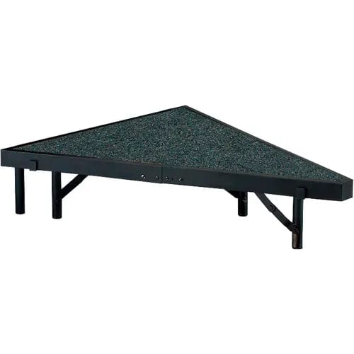 Centerline Dynamics Furniture & Decor Stage Pie Unit with Carpet for 36"W x 8"H Stage Units - Black