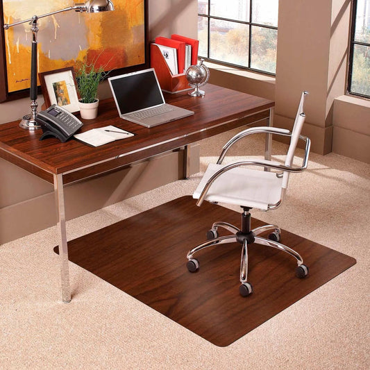 Centerline Dynamics Furniture & Decor Trendsetter Chair Mat for Medium Pile Carpet - 36" x 48" - Dark Cherry Woodgrain