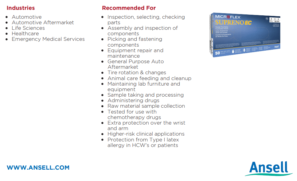 MICROFLEX LifeStar EC Nitrile Gloves