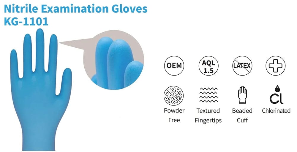 Kingfa® Brand Powder-Free Exam Gloves, 1000/Case– Centerline Dynamics